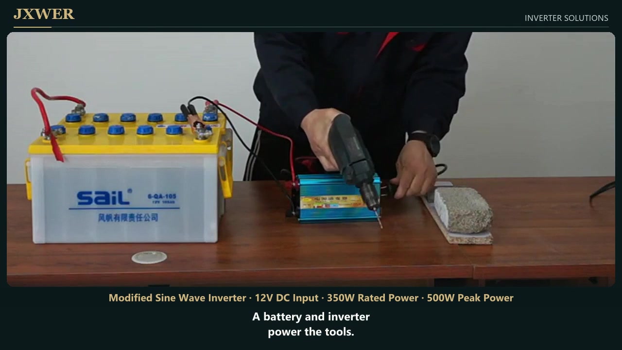 Drill & angle grinder · laboratory test video preview