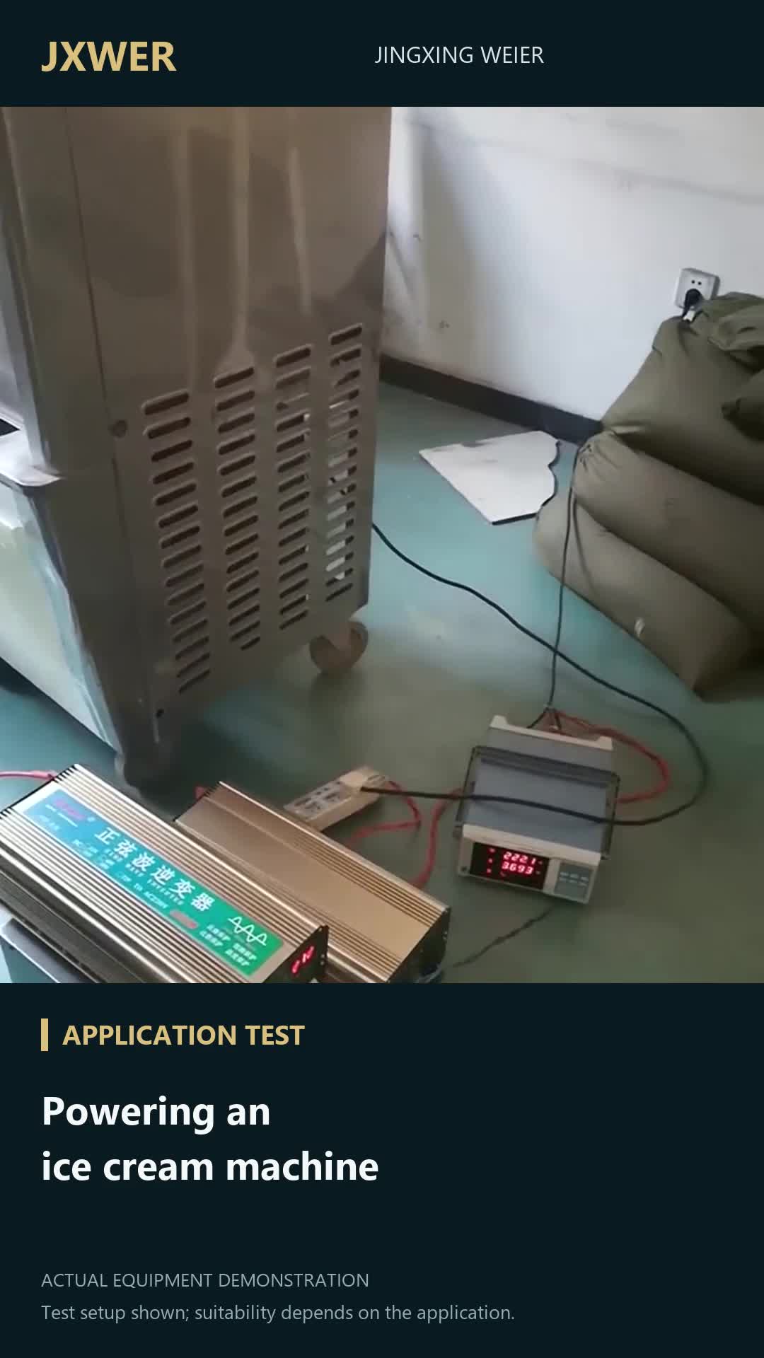 Ice cream machine · application test video preview